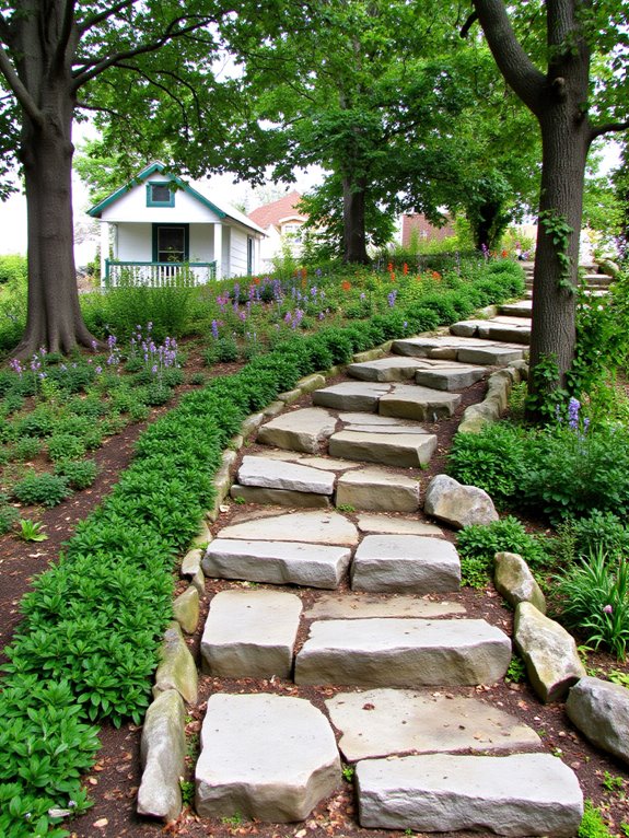 curved pathways enhance landscapes