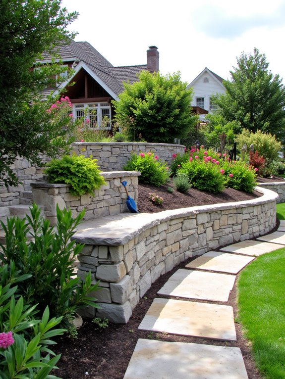 curved walls enhance landscapes