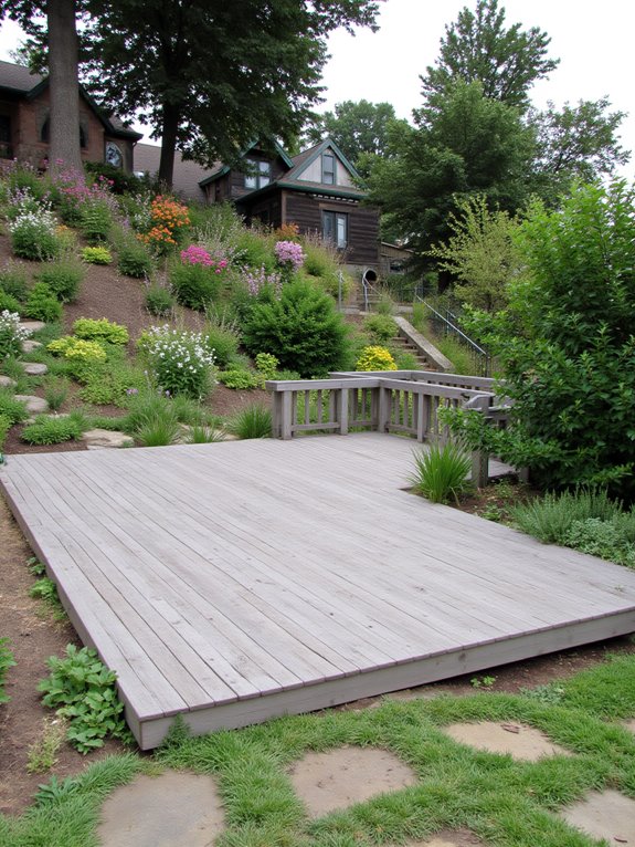 decking for sloped gardens