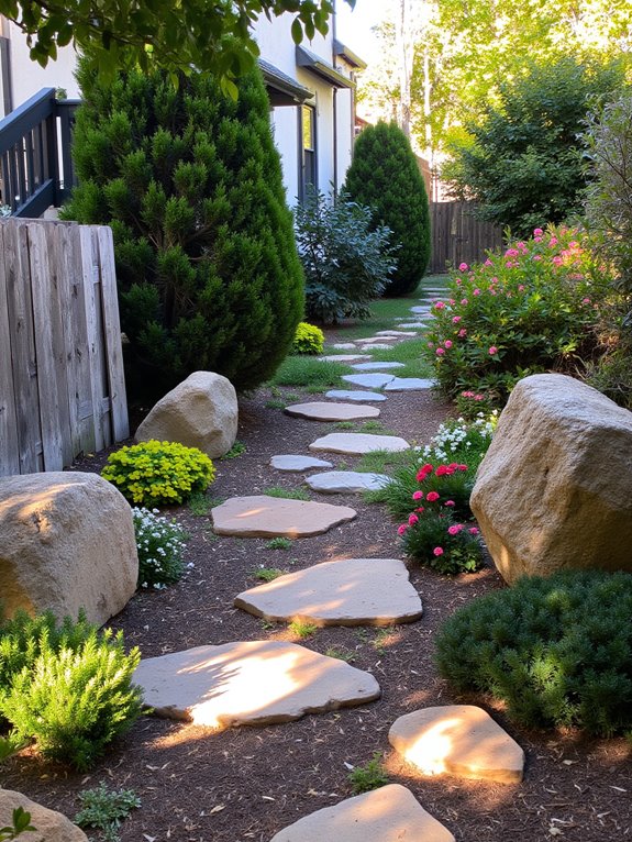 decorative boulders enhance landscapes