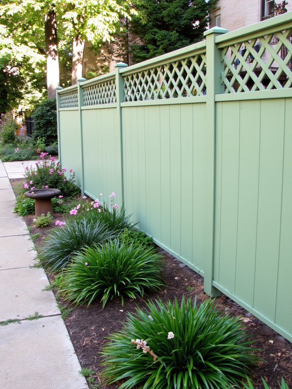 decorative fencing enhances privacy