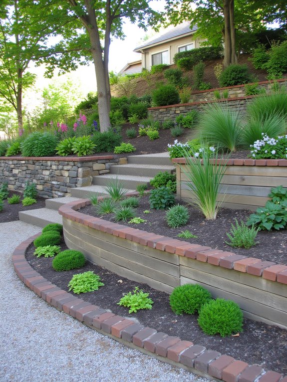 define hillside garden edges