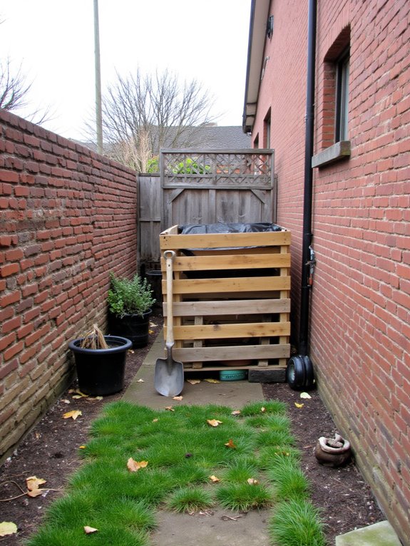 diy wooden pallet compost