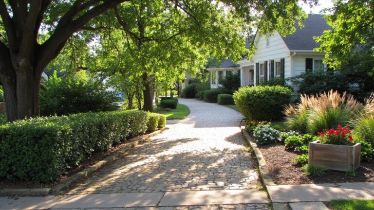driveway landscaping curb appeal