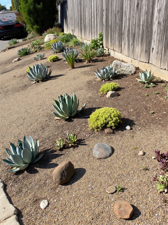 drought tolerant succulent landscaping