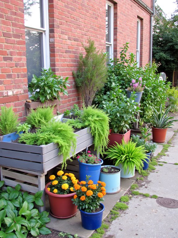 dynamic container gardening display