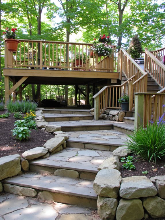 dynamic multi level outdoor design