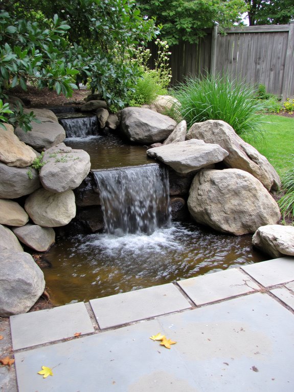 easy backyard waterfall installation