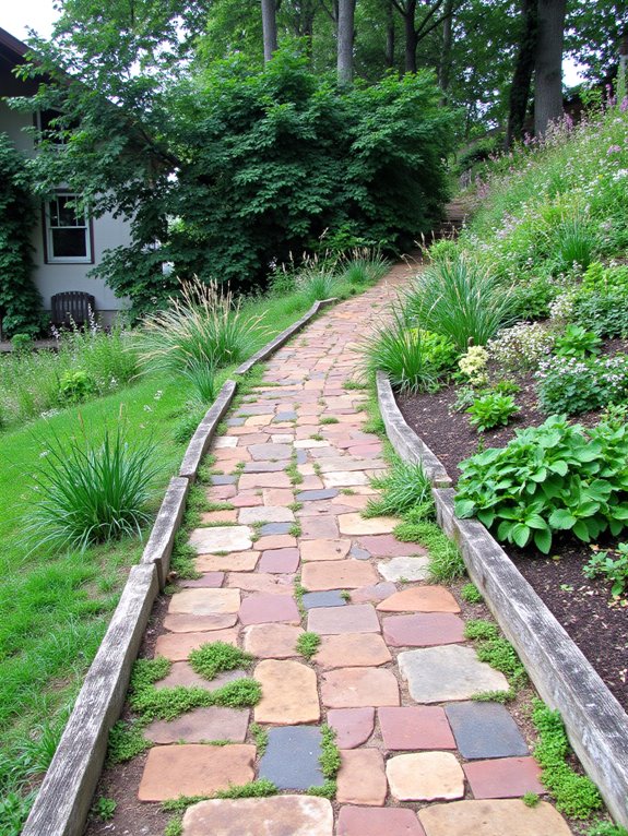 eco friendly rustic pathways created