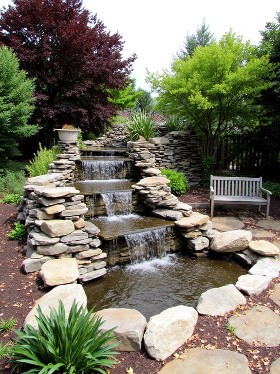 eco friendly waterfall creation