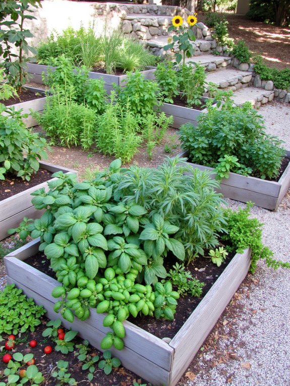 edible hillside garden design