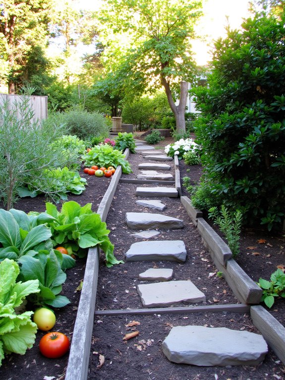 edible landscaping on slopes