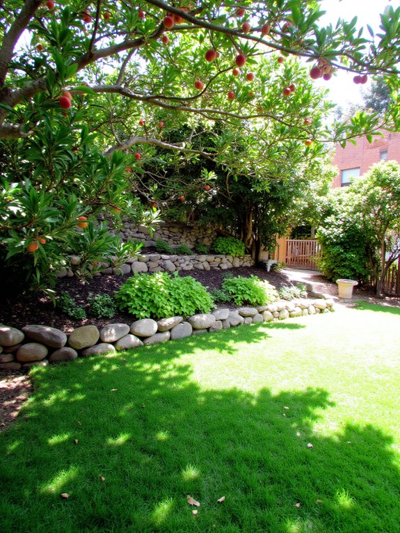 edible landscaping with fruit trees