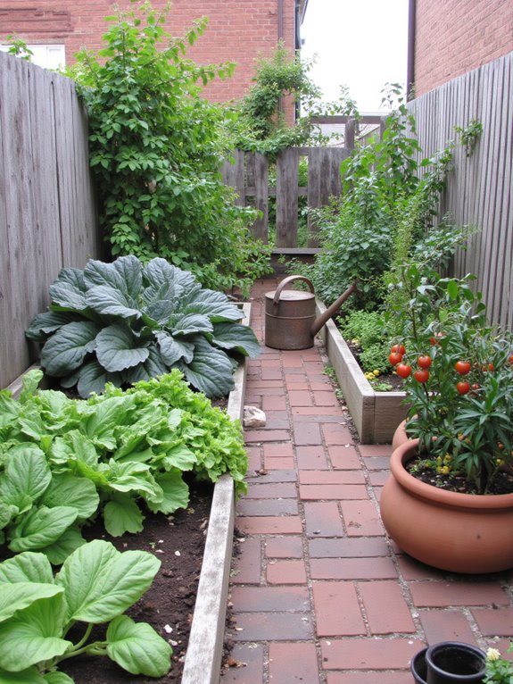 edible plants in narrow spaces