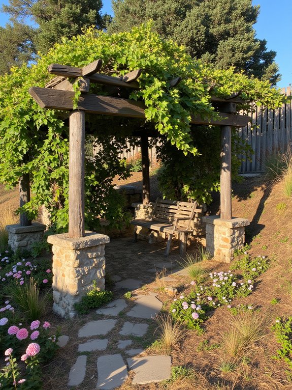 elegant shaded garden retreat