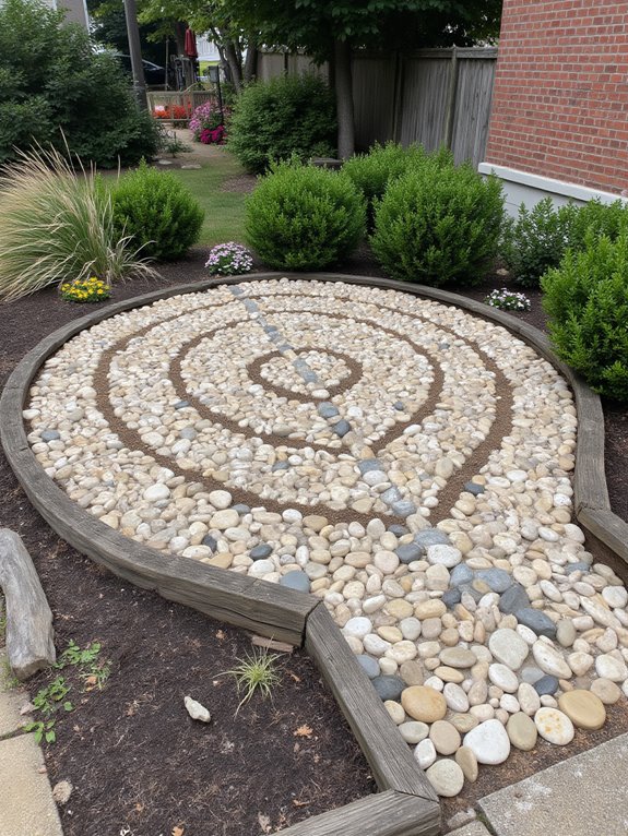 enchanting rock spiral design