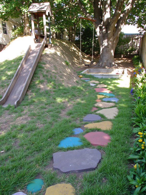 engaging outdoor play area