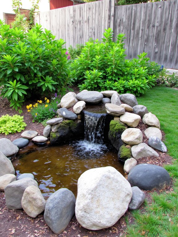 enhance yard with water