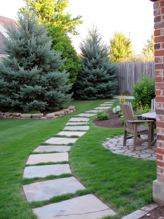 evergreens provide year round vibrancy