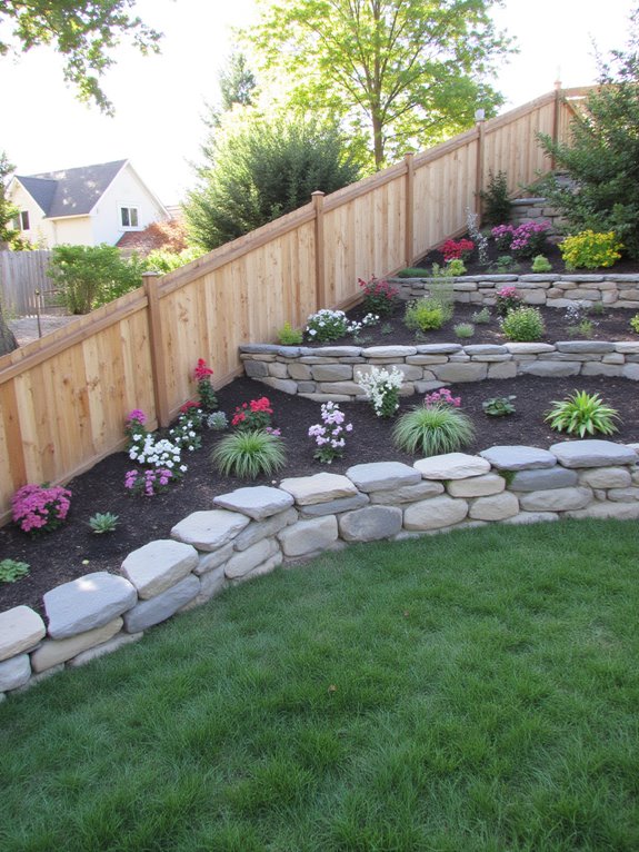 fencing enhances sloped landscapes