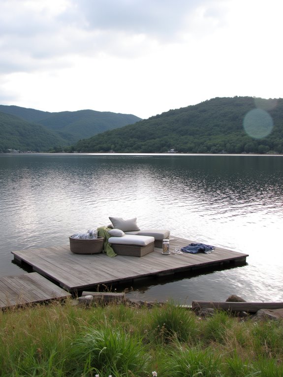 floating deck relaxation oasis