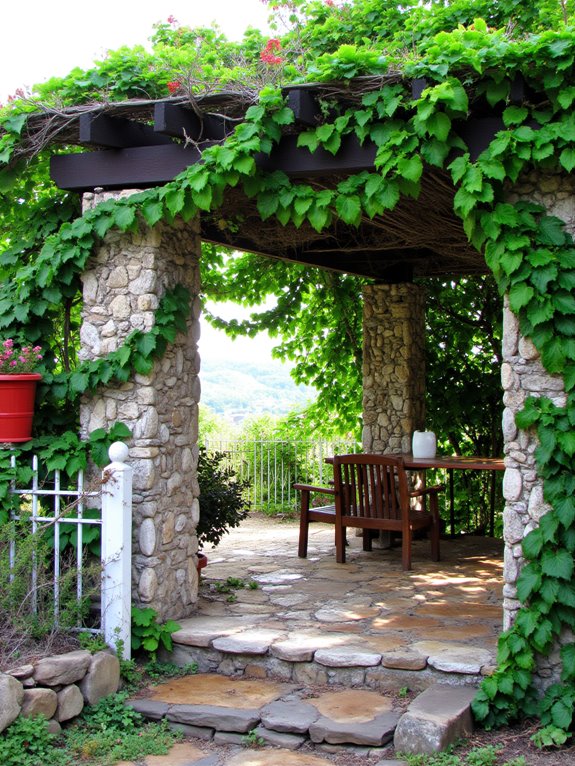 framing views with vines