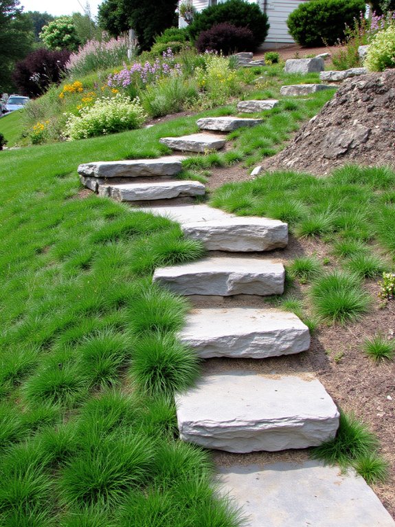 grass steps enhance aesthetics