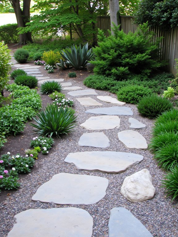 gravel and stone combination