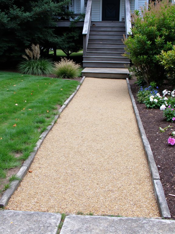 gravel enhances drainage aesthetics