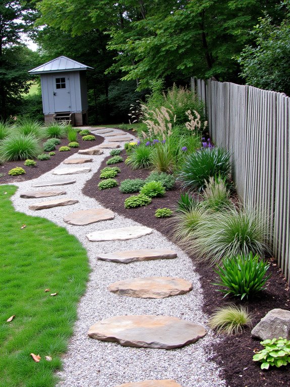 gravel enhances drainage aesthetics