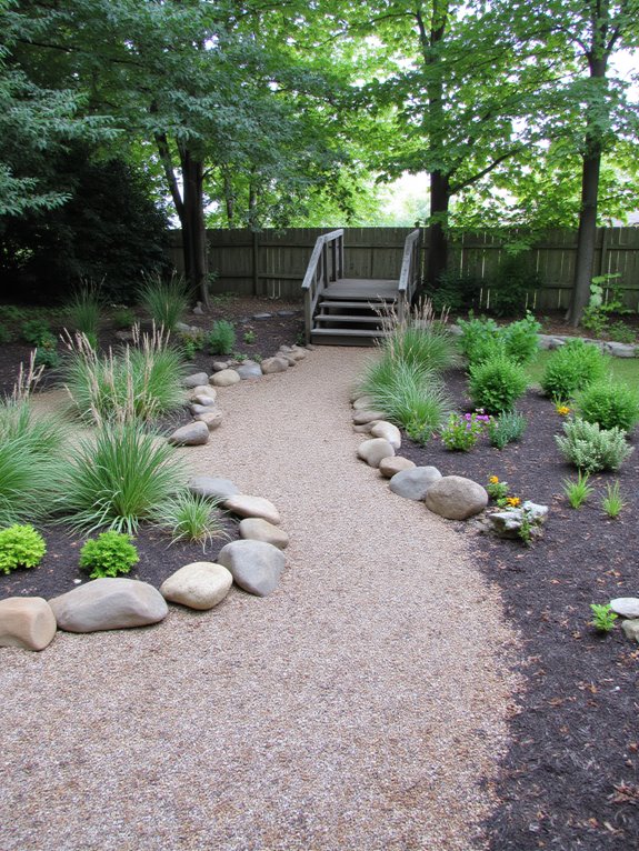 gravel natural stream bed
