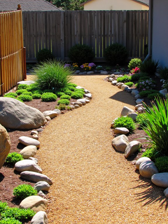 gravel pathway enhances accessibility