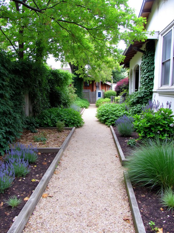 gravel pathway enhances functionality