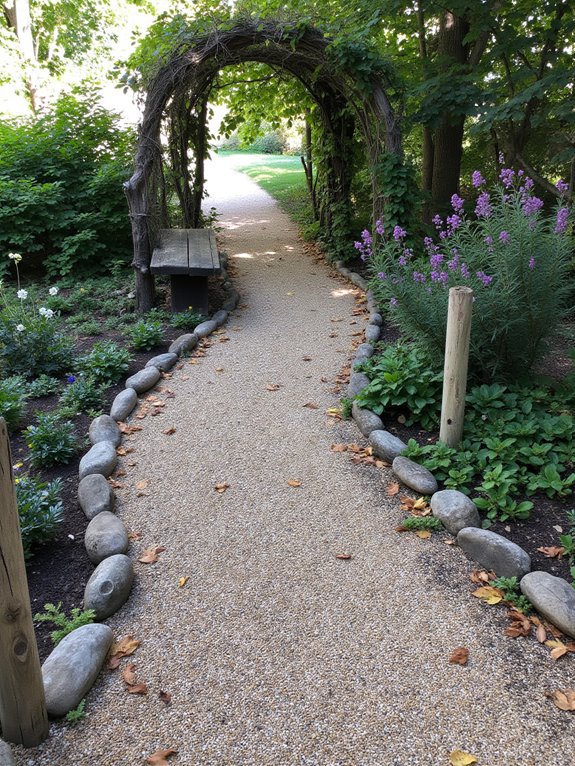gravel pathway for charm