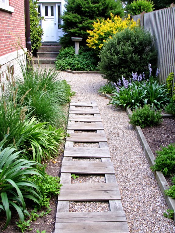 gravel pathway for drainage