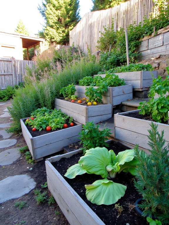 harvesting vibrant edible plants
