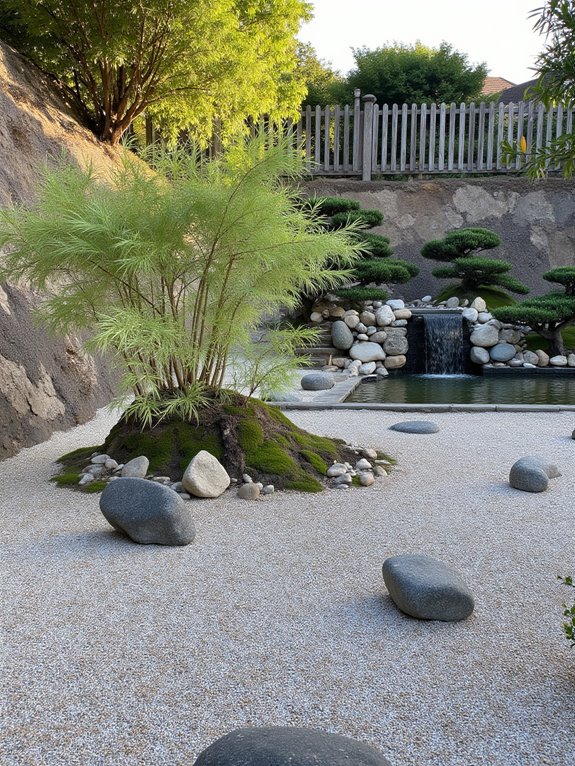 hillside zen garden retreat