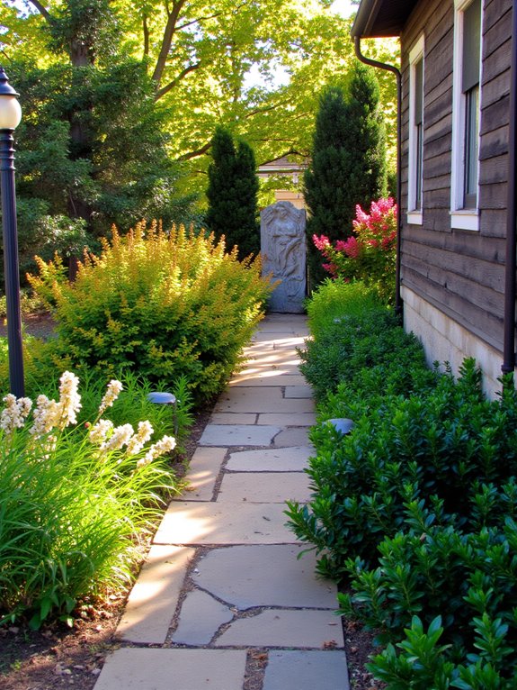 illuminate side yard features