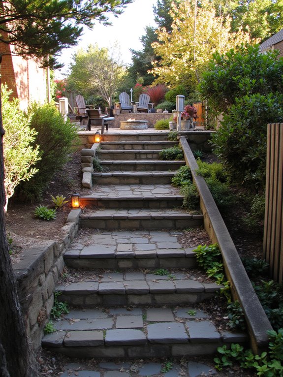 illuminated garden pathways