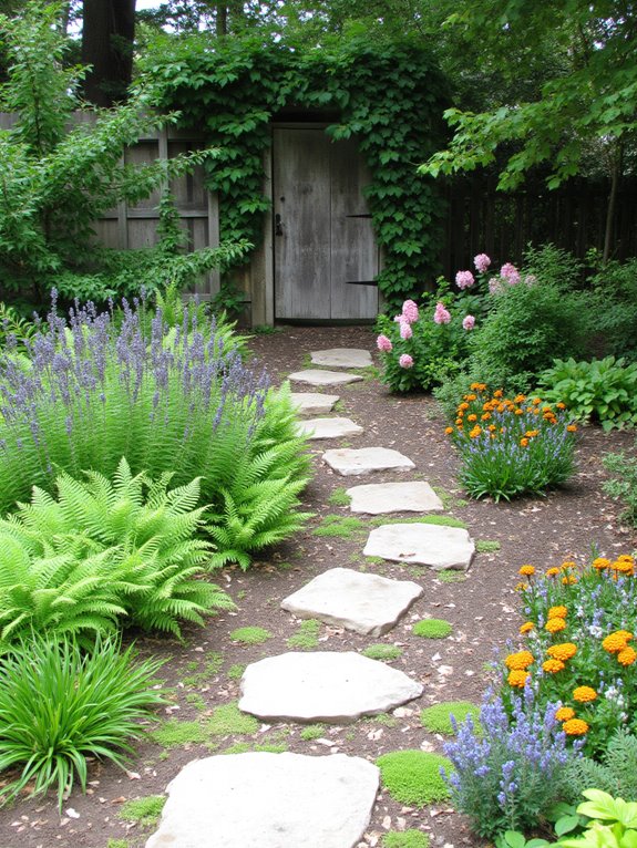 integrate low maintenance plant life