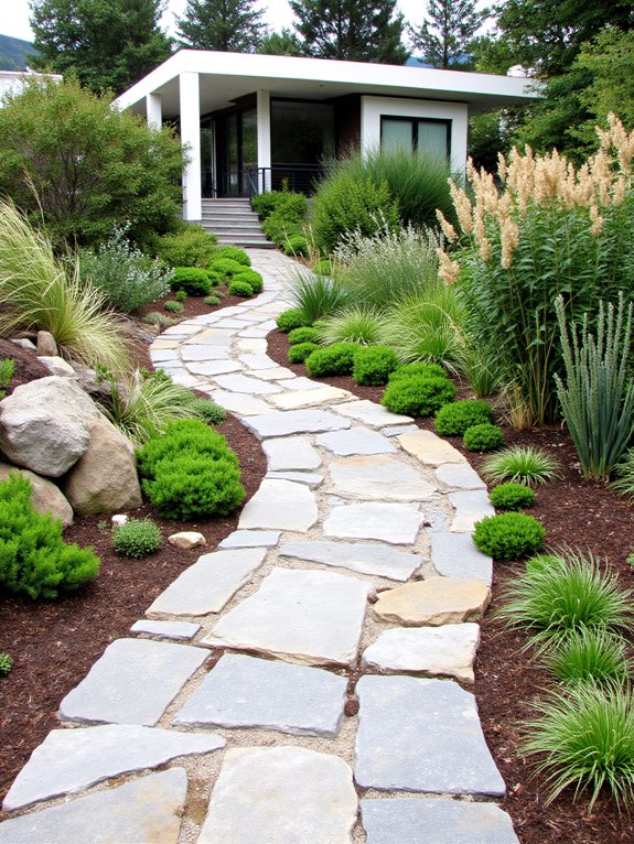 inviting garden exploration pathways