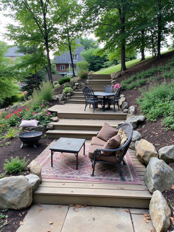 inviting outdoor seating space