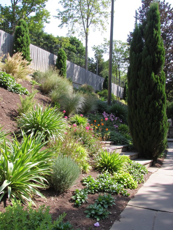 layered plant height design