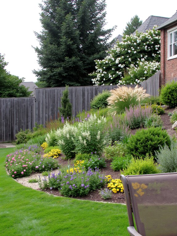 layered plant height design