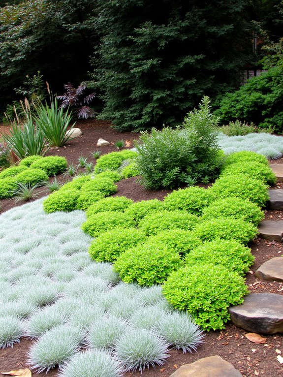 layered plants for depth