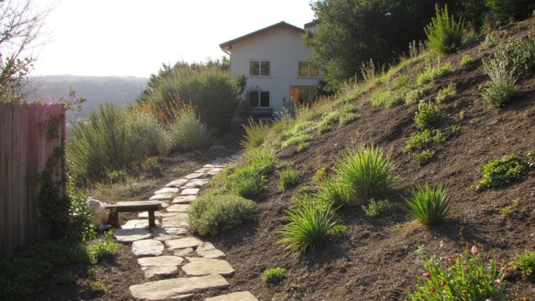 low maintenance hillside landscaping