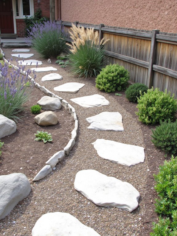 low maintenance rock garden design