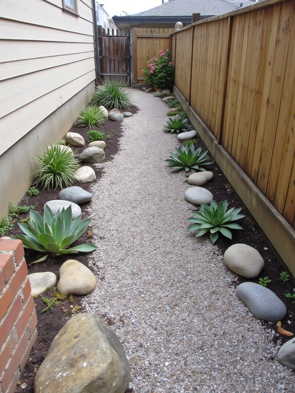 low maintenance rock garden oasis