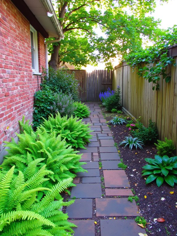 lush greenery enhances walkways