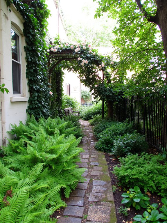 lush greenery transforms walkways